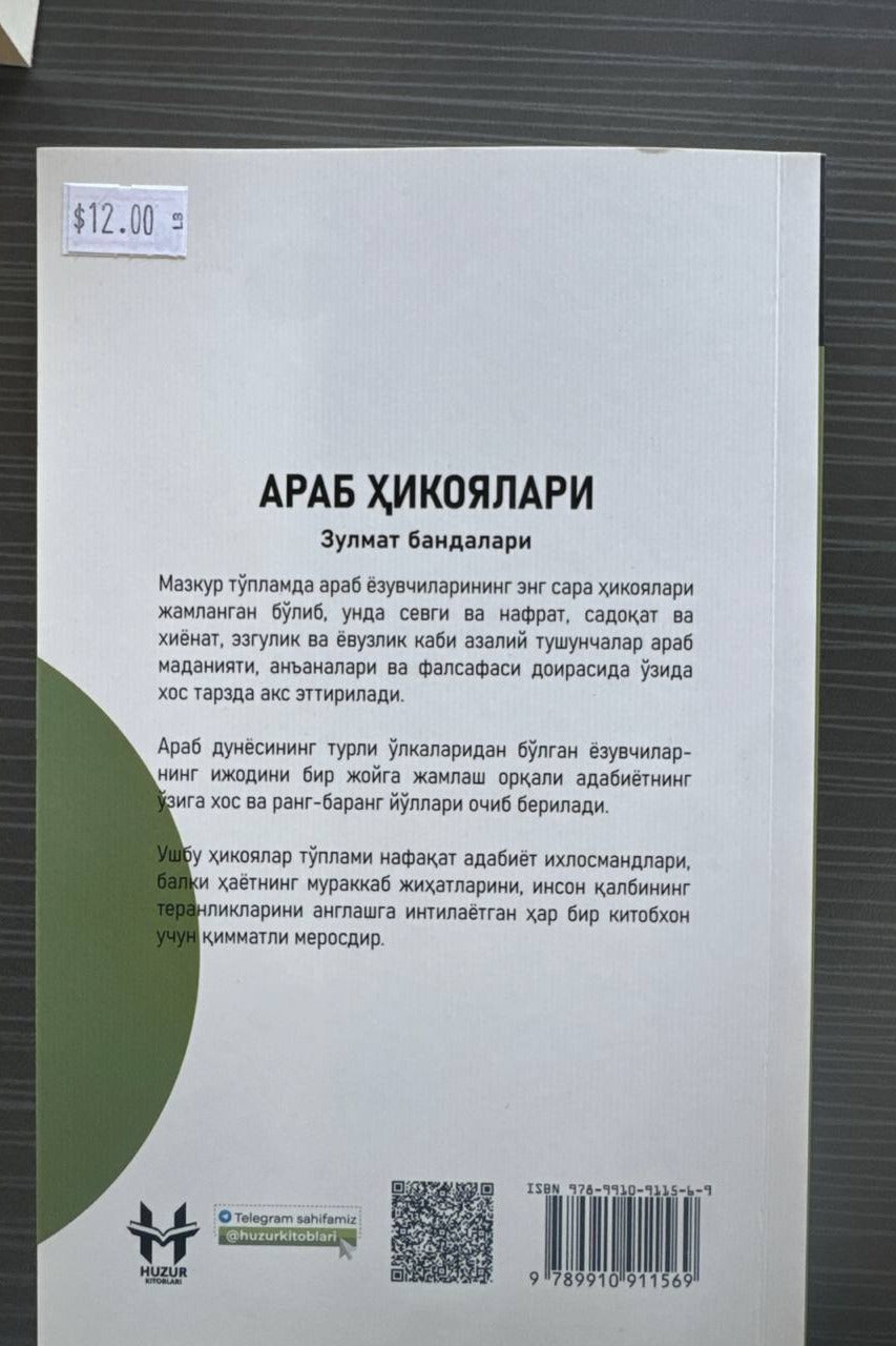 Arab hikoyalari — back cover