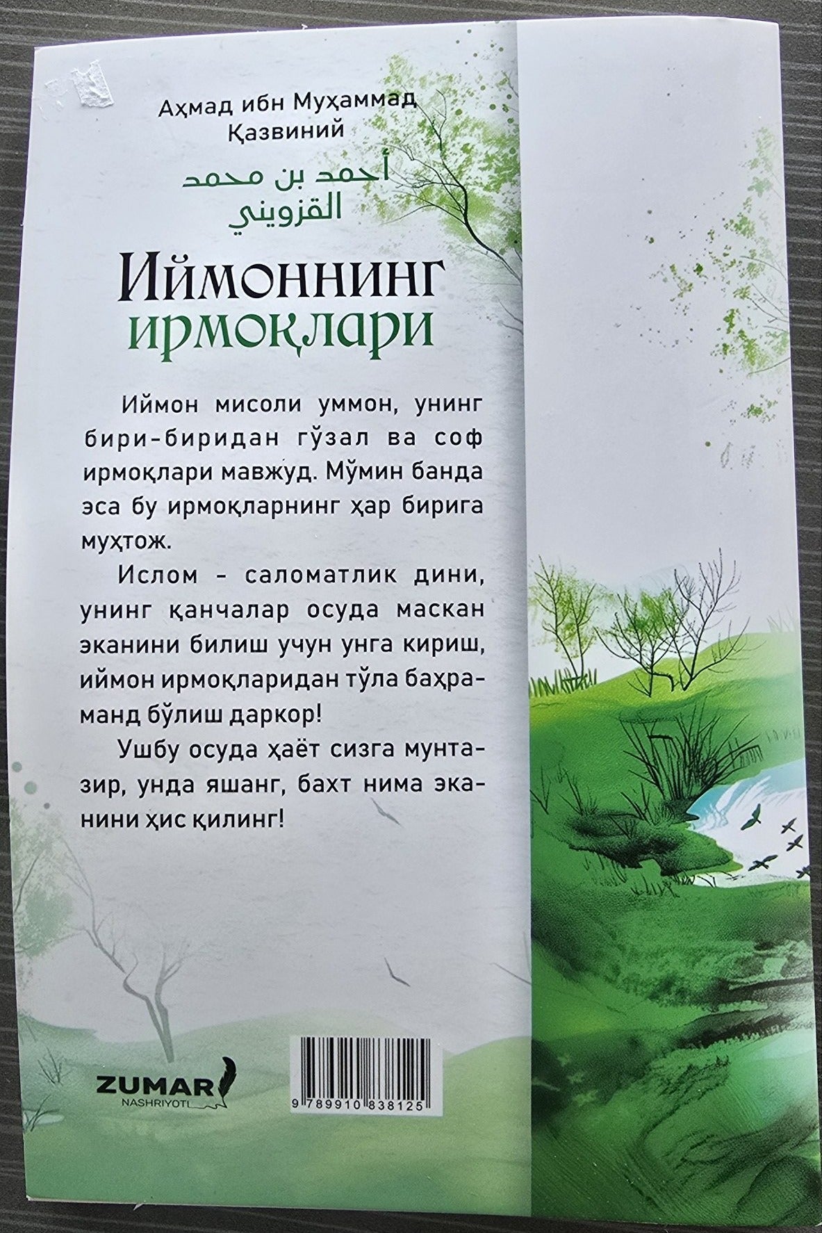 Iymonning Irmoqlari kitob muqovasi — Zumar